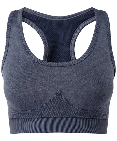Tridri® seamless 3D fit" multi-sport sculpt bra top denim"