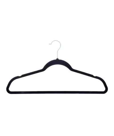 Velvet-effect coat hangers (25-pack)