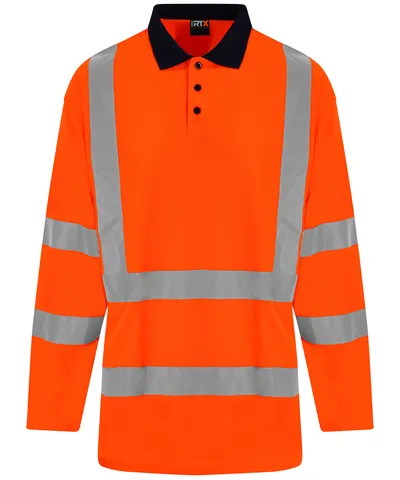 High visibility long sleeve polo