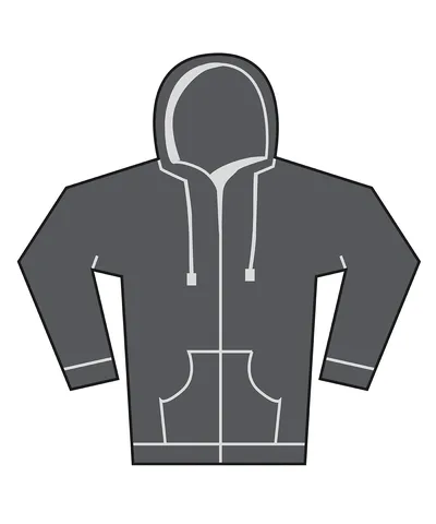 Unisex heavy full-zip hoodie