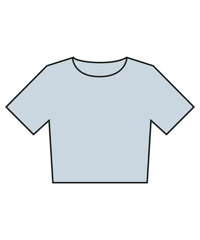 Women’s heavyweight washed cropped tee