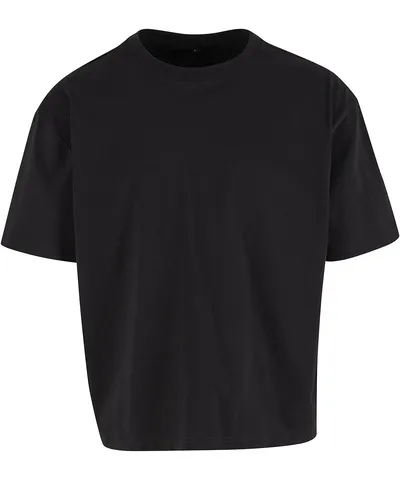 Cropped oversize tee
