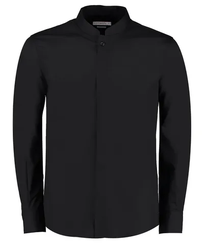 Mandarin collar shirt long-sleeved (tailored fit)