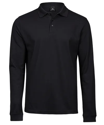 Luxury stretch long sleeve polo (1406)