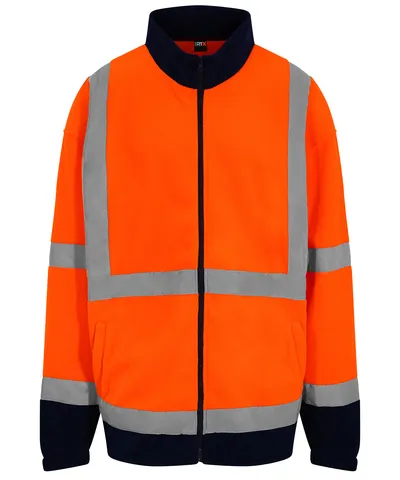 High visibility full-zip fleece