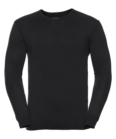 V-neck knitted sweater