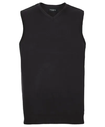 V-neck sleeveless knitted sweater