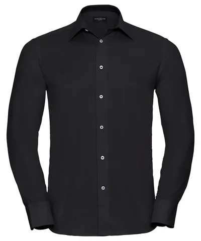 Long sleeve easycare tailored Oxford shirt