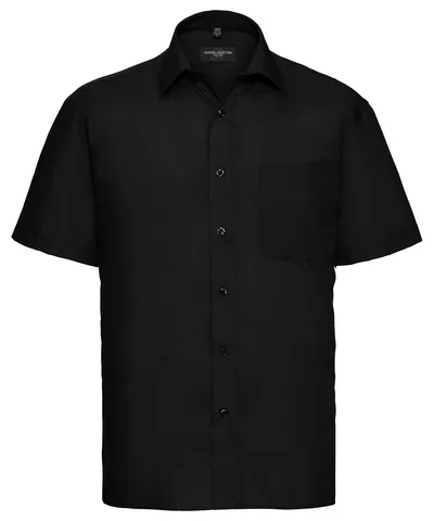Short sleeve polycotton easycare poplin shirt