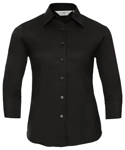 Women's ¾ sleeve easycare fitted shirt