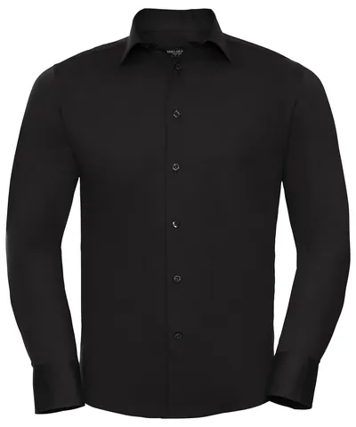 Long sleeve easycare fitted shirt