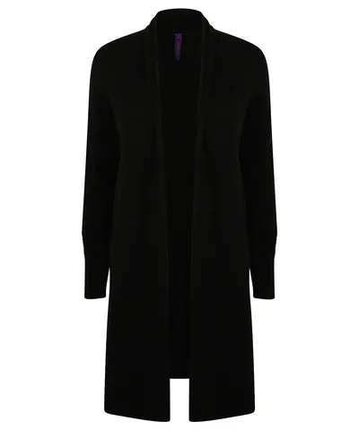 Women's longline open cardigan