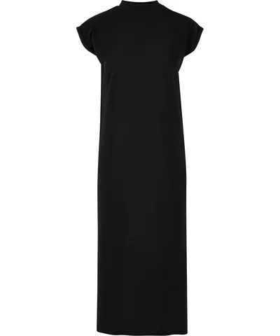 Women’s long extended shoulder dress