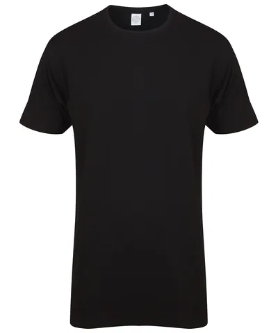 Longline t-shirt with dipped hem