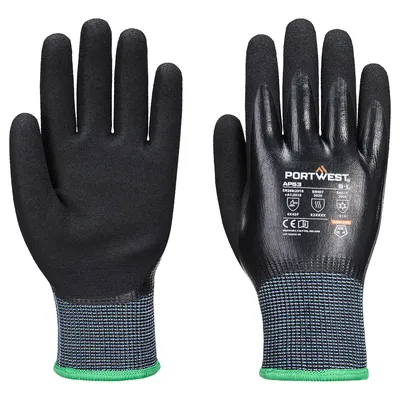 Cold F15 Nitrile Aqua Cut Glove