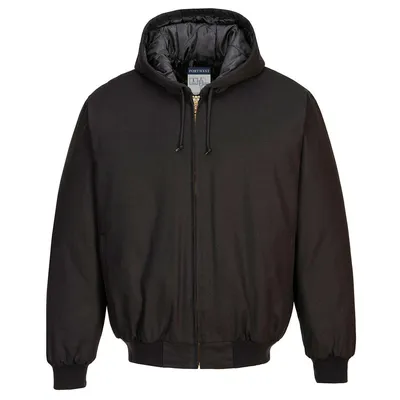 Duck Quilt Lined Hooded Jacket
