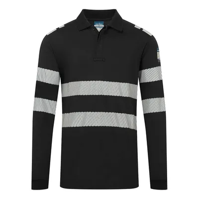 PW3 Modaflame Knit FR Long Sleeve Polo Shirt