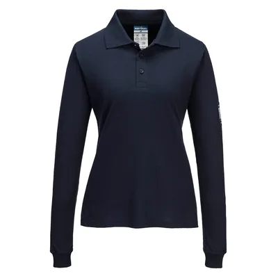 Modaflame Knit FR Women's Long Sleeve Polo Shirt