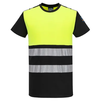 PW3 Modaflame Knit Hi-Vis Class 1 FR Short Sleeve T-Shirt (FR775)