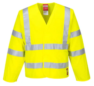 Bizflame Hi-Vis FR Long Sleeve Vest