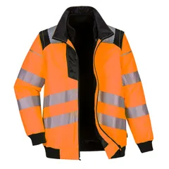 PW3 Hi-Vis 3-in-1 Pilot Jacket, front