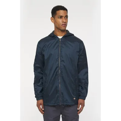 Fleece Lined Nylon Hooded Jacket