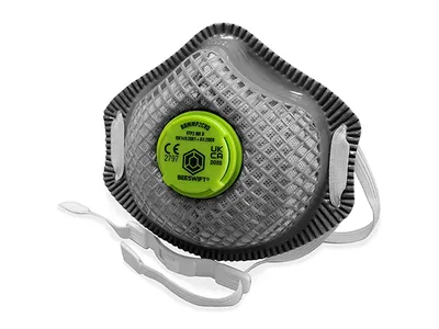Beeswift Charcoal P2 Premium Mesh Cup Mask (Pack of 10)