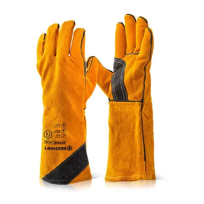 Beeswift Premium Golden Welders Gauntlet Gloves 16" (Pack of 10)