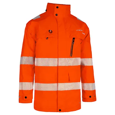Beeswift Deltic Hi-Vis Ripstop Breathable and Waterproof Rail Jacket