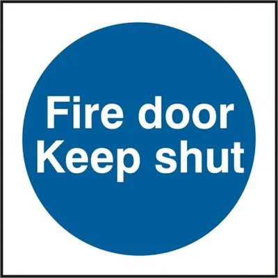 Fire Door Keep Shut Sign (Pack of 5)