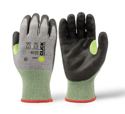 Beeswiftt Click Hand Protection 13G PU Coated Cut F Glove