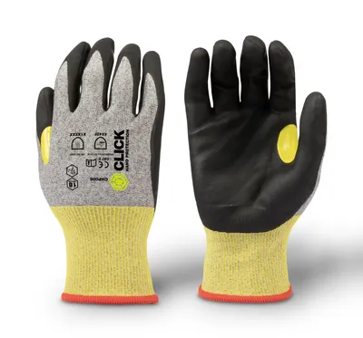 Beeswift Click Hand Protection Nitrile Foam 18G Cut F Glove