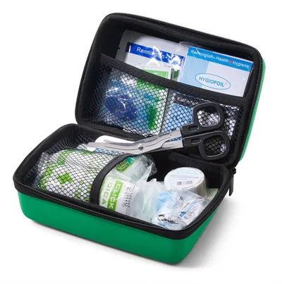 Click Medical BS8599-1 Travel First Aid Kit in Small FEVA Bag