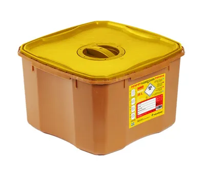 Woodsafe Sharps Bin Lid And Screw Fit Cap 25 Litre