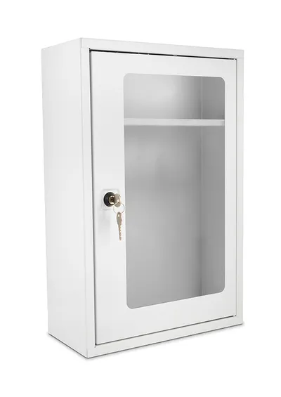 Click Medical Indoor Defibrillator Cabinet with Thumb Lock