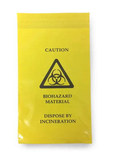 Click Medical Self Seal Waste Bag 205 X 305MM (Pack of 100)
