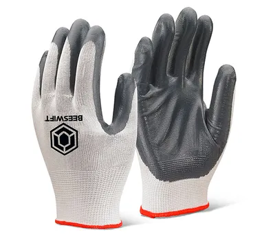 Beeswift Nitrile Palm Coated Polyester Gloves