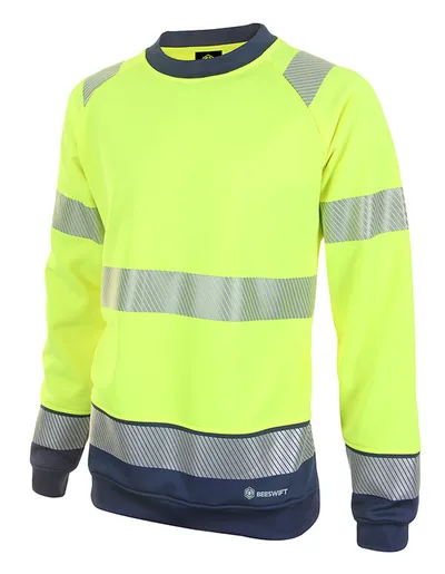Beeswift Deltic Hi-Vis Two-Tone Sweatshirt