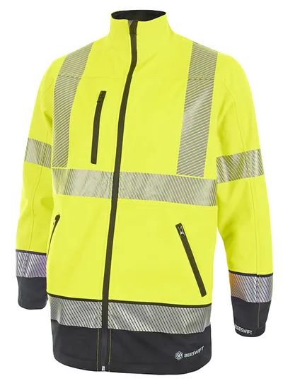 Beeswift Deltic Hi-Vis Two-Tone Soft Shell Jacket