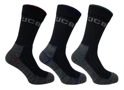 JCB Workwear Work Tough Socks (Pack of 3)