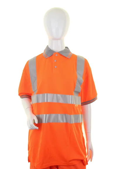 Beeswift Ladies Hi-Vis Short Sleeve Rail Spec Polo Shirt