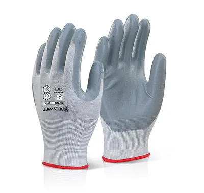 Beeswift Nitrile Foam Nylon Gloves