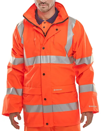 Beeswift Hi-Vis Breathable PU Jacket