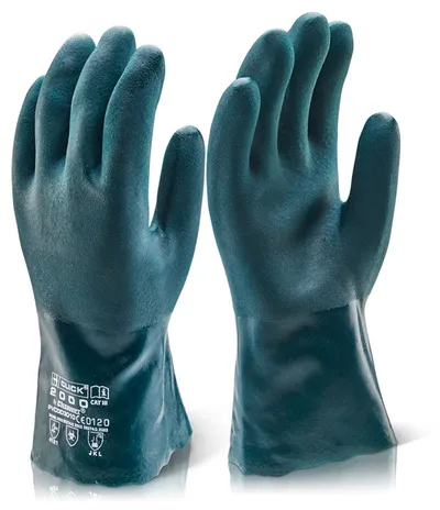 Beeswift PVC Double Dip Guantlet Gloves 30CM (Pack of 10)