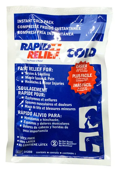Rapid Relief Instant Cold Pack Large 5"X 9"