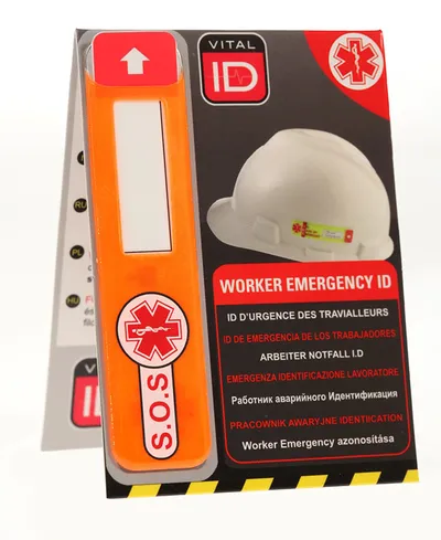 Vital ID Emergency ID Data Window Tag (Pack of 25)