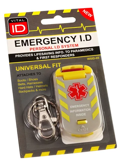 Vital ID Emergency ID Universal Fit Tag (Pack of 10)