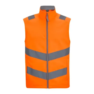 Men's Hi-Vis Pro Contract Ablaze Softshell Bodywarmer